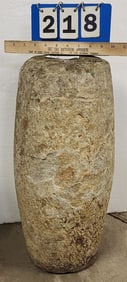 Chinese Granite Lock Stone 21" X 8 1/2" Diam
