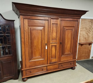 Custom Reprod Cherry 2 Door 2 Drawer Penn Kas 7'3" X 7' 10 1/2"W X 31"D