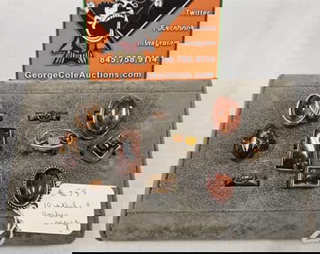 Tray 10 Sterl + Amber Rings