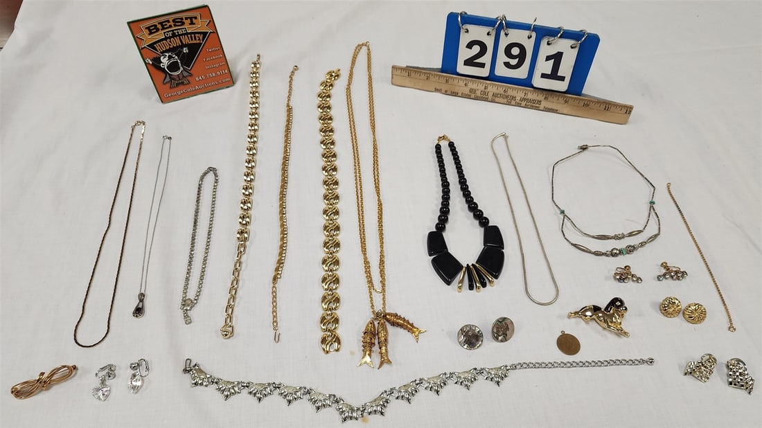 Lot Costume Jewelry- Some Sterl: Lot Costume Jewelry- Some Sterl