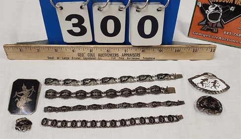 Siam Sterl Jewelry 2.57 Ozt