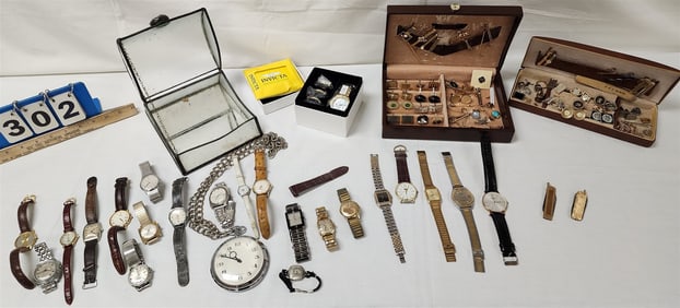 Tray Designer Watches + Cuff Links