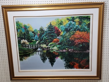 Framed Litho Landscape Pencil Sgnd Joann Rea 286/350, 31 1/2" X 41 1/2"