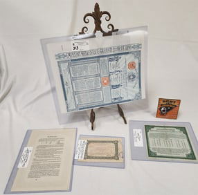 Lot 4 Bonds- Greek 1898, German 1942 Russian 1917 + China 1926