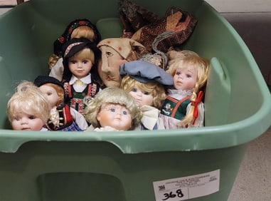 Tub Dolls- 7 Bisque Head