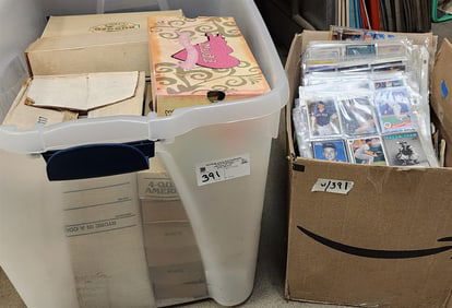 Lg Tub + Bx Baseball Cards