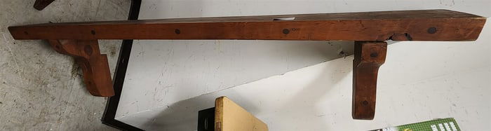 Pine Shelf 18"H X 73"L X 10"W