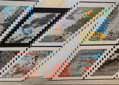 Lot 6 Framed Prints 5- 22 1/2" X 16 1/2" + 19 1/2" X 15 1/2"