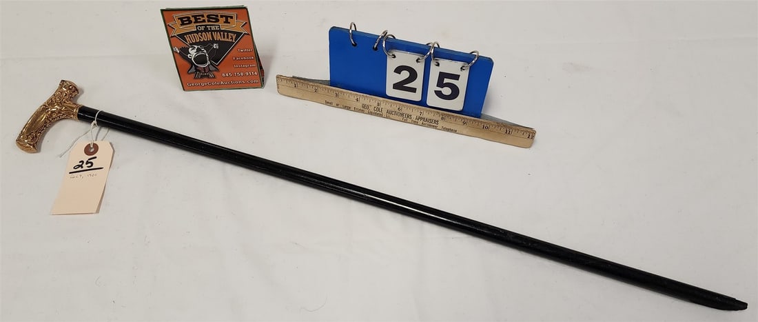 Dated Dec 7, 1901 Walking Stick 30 1/2" (1 of 10)