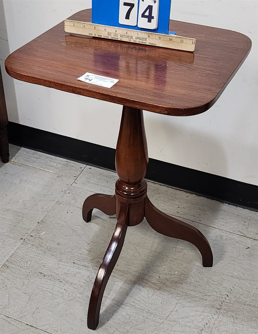 19th C Spider Leg Candlestand 27"H X 18"W X 16 1/2"D (1 of 4)