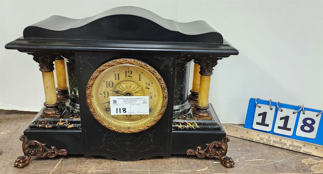 Seth Thomas Mantel Clock 12"H X 18"W X 7"D (1 of 9)
