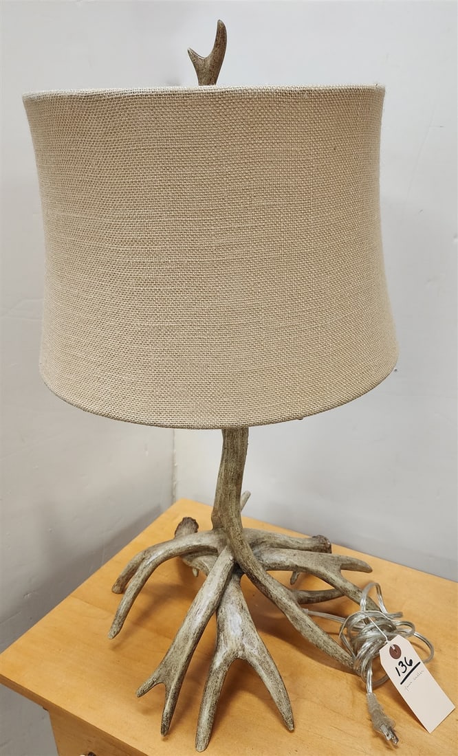 Faux Antler Lamp 28" (1 of 1)