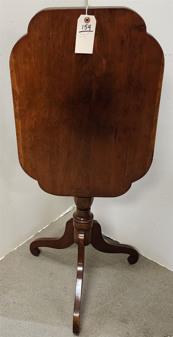 Early 19th C Cherry Drop Leaf Candlestand 29"H X 24"W X 17"D (1 of 3)