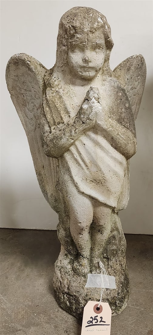 Cast Cement Angel Figurine 20 1/2" (1 of 2)