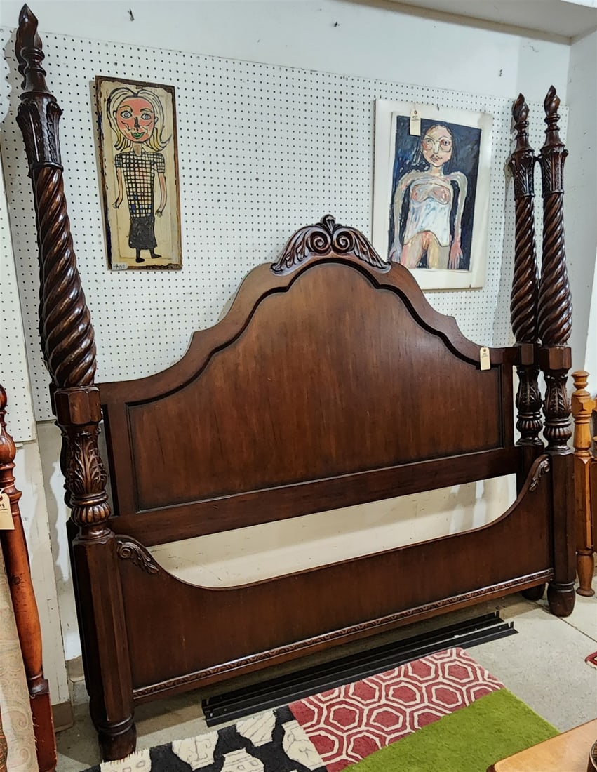 Cherry King Size Poster Bed 7'6"H X 83"W (1 of 2)