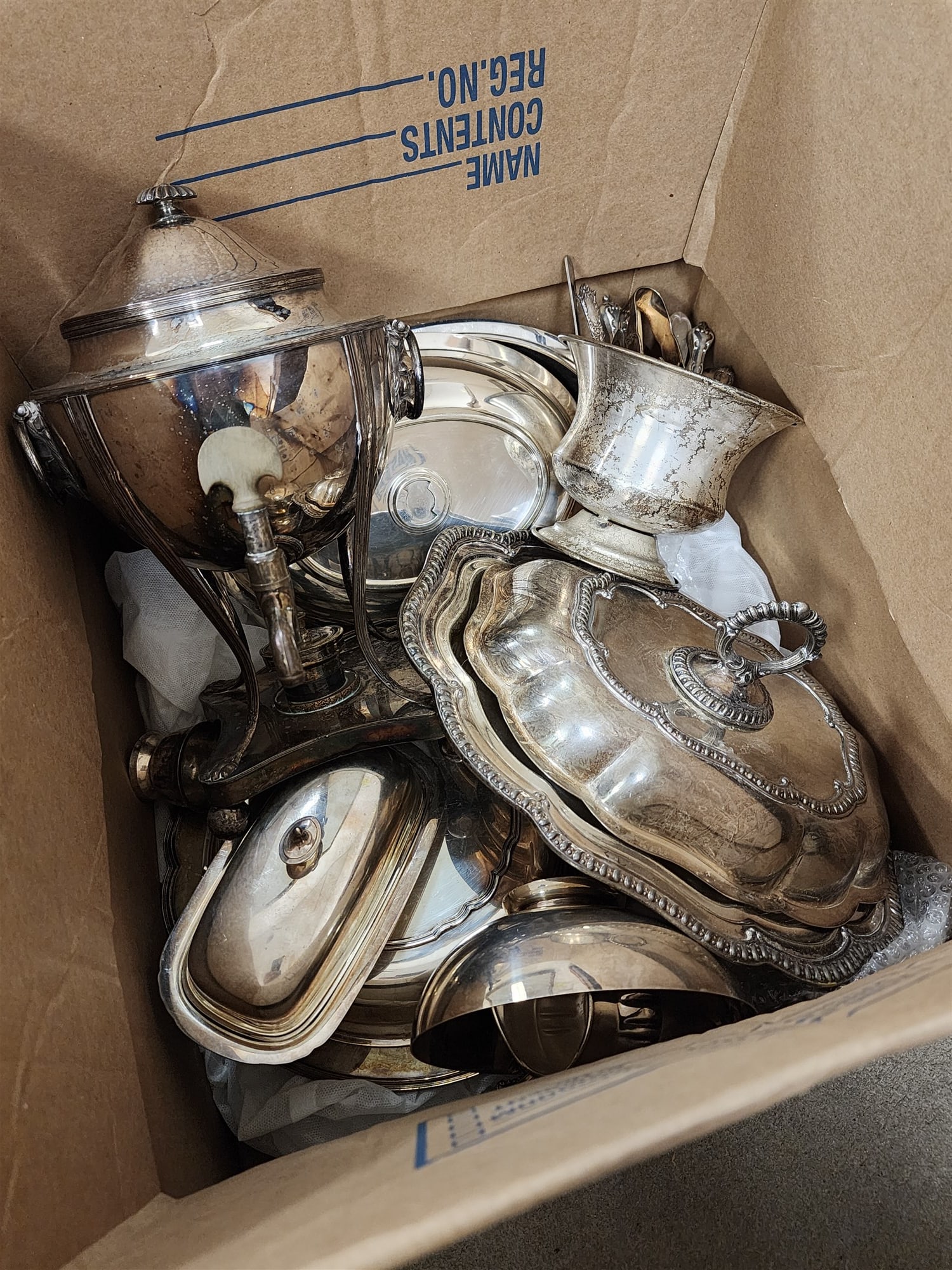 Tub Silverplate Serving Pcs (1 of 2)