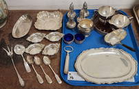 Tray Sterling 48.99 Ozt + Sterl Lined Tray And Bottle Opener