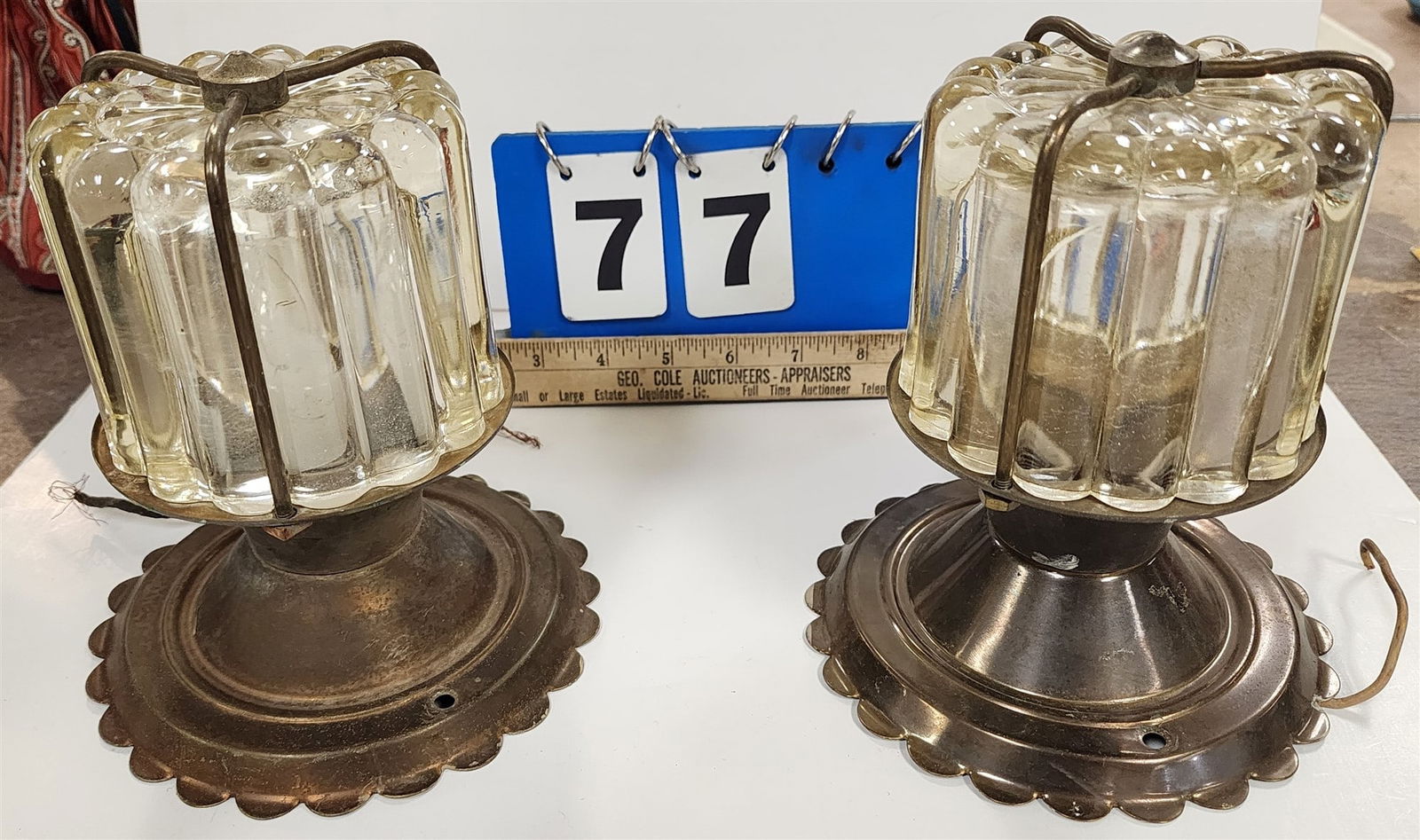 Tray Pr Deco Ceiling Lights 6 1/2"H XX 6" Diam (1 of 4)