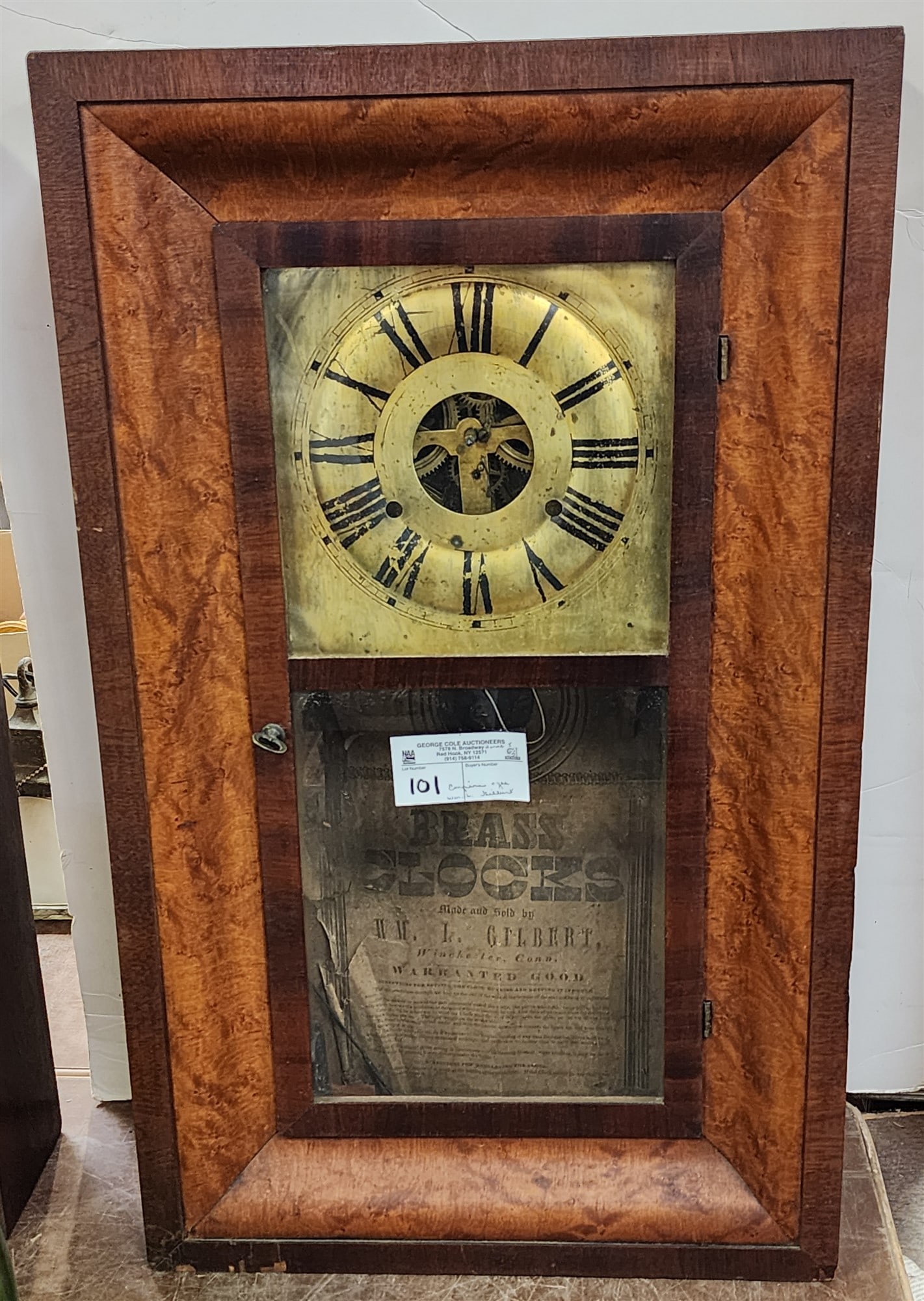 Empire Ogee Wm. L. Gilbert Clock 26"H XX 15 1/2"W X 4 1/2"D (1 of 2)
