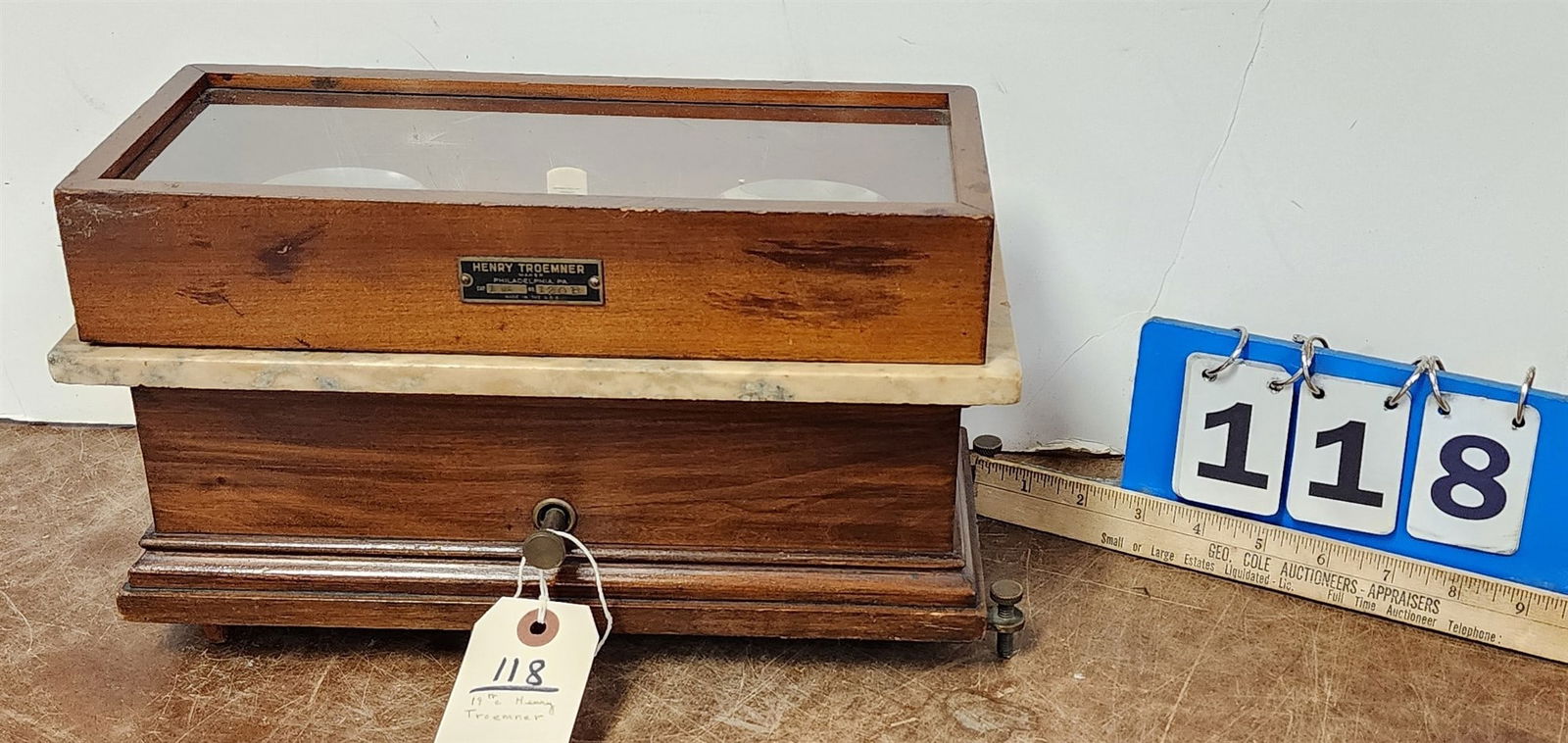 19th c Henry Troemner Scale 8"H X 13"W X 6 1/4"D (1 of 5)