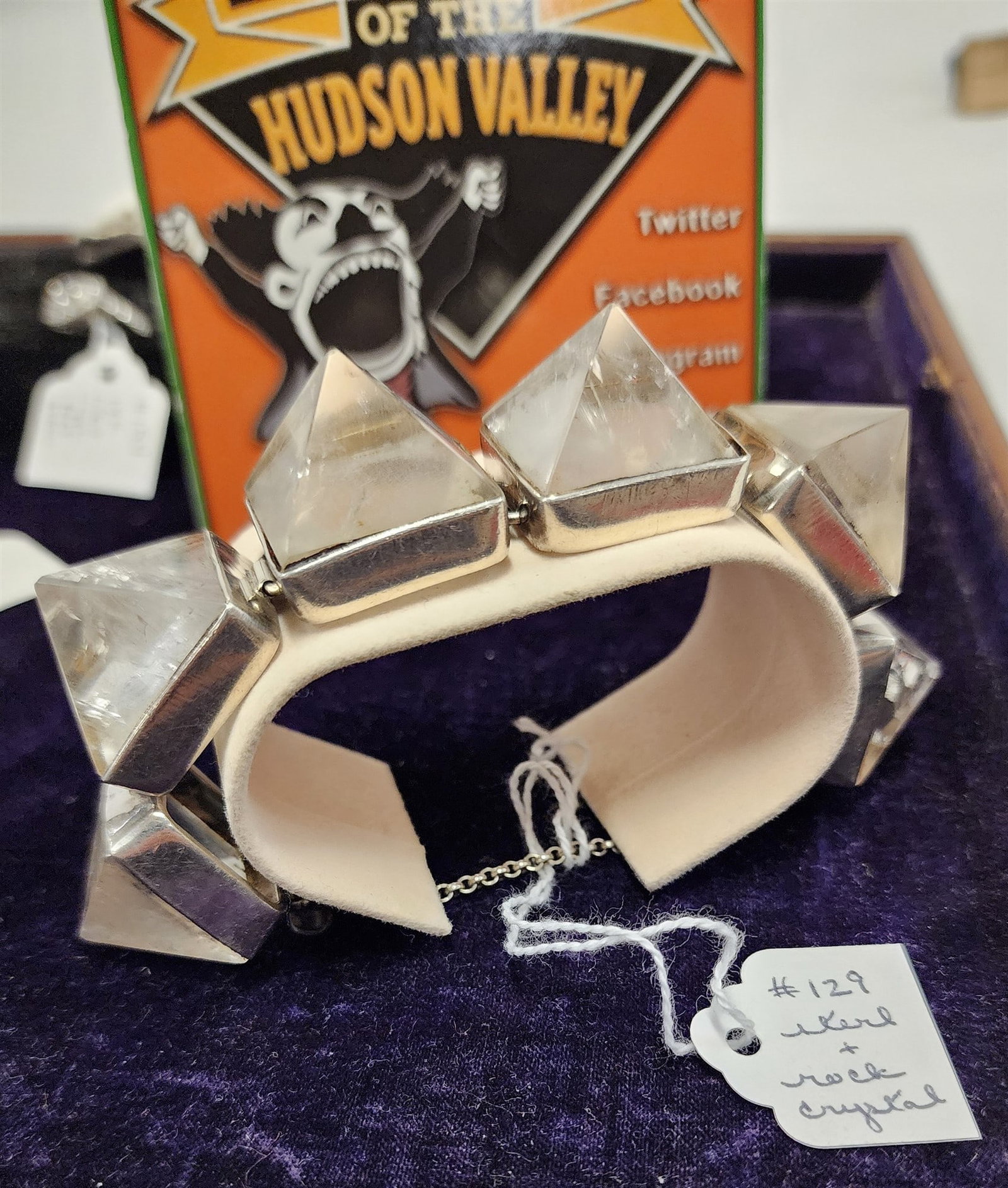 Sterl + Rock Crystal Bracelet: Sterl + Rock Crystal Bracelet