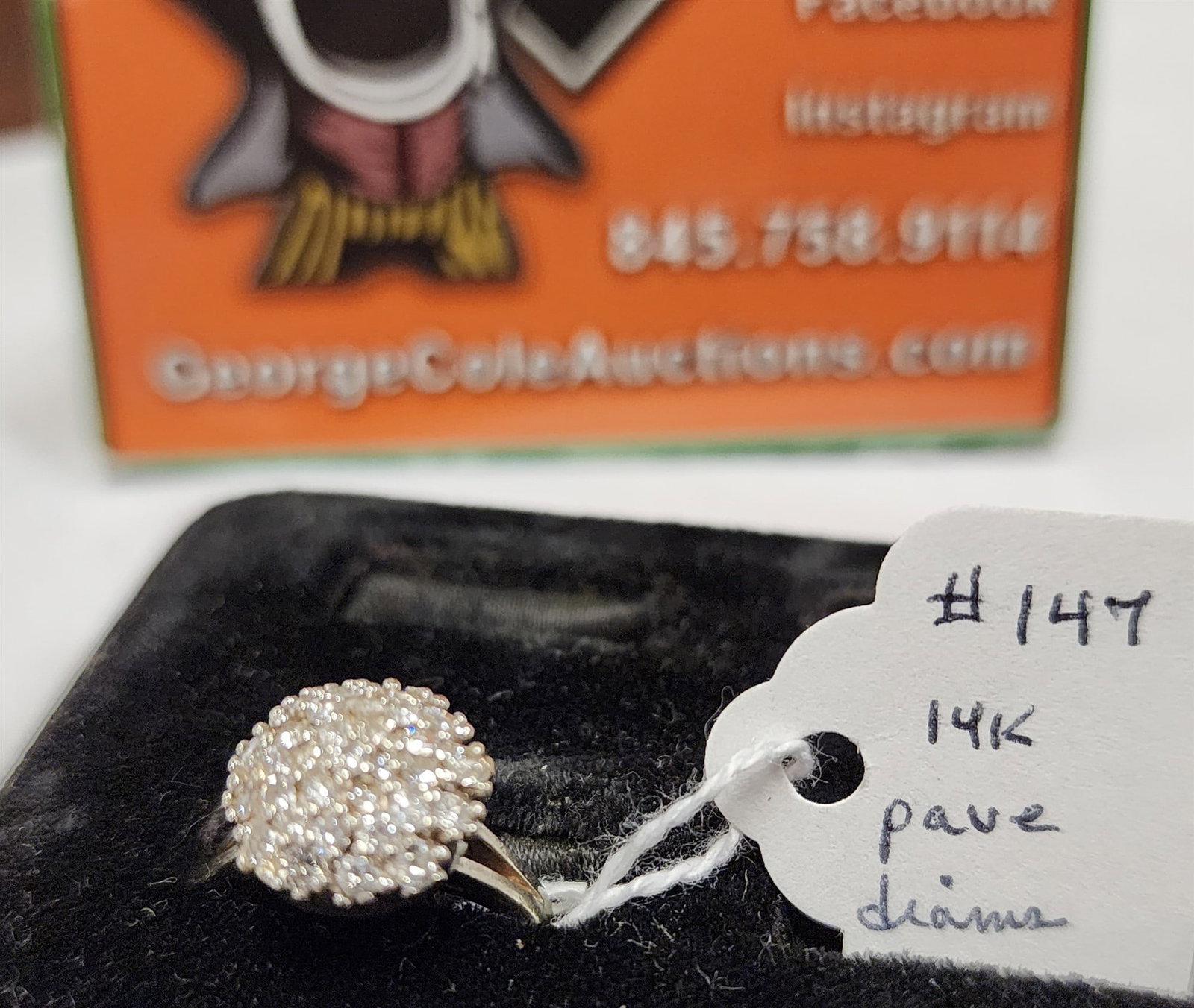 14K Pave Diam Ring: 14K Pave Diam Ring