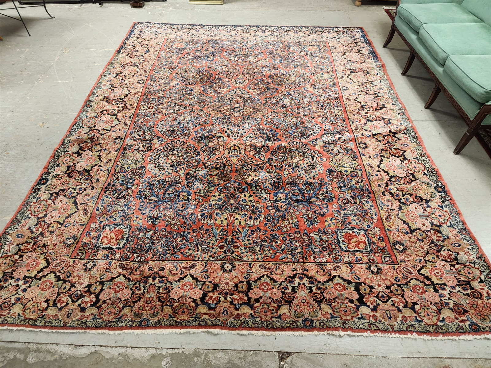 Sarouk 9'4" X 12'2": Sarouk 9'4" X 12'2"