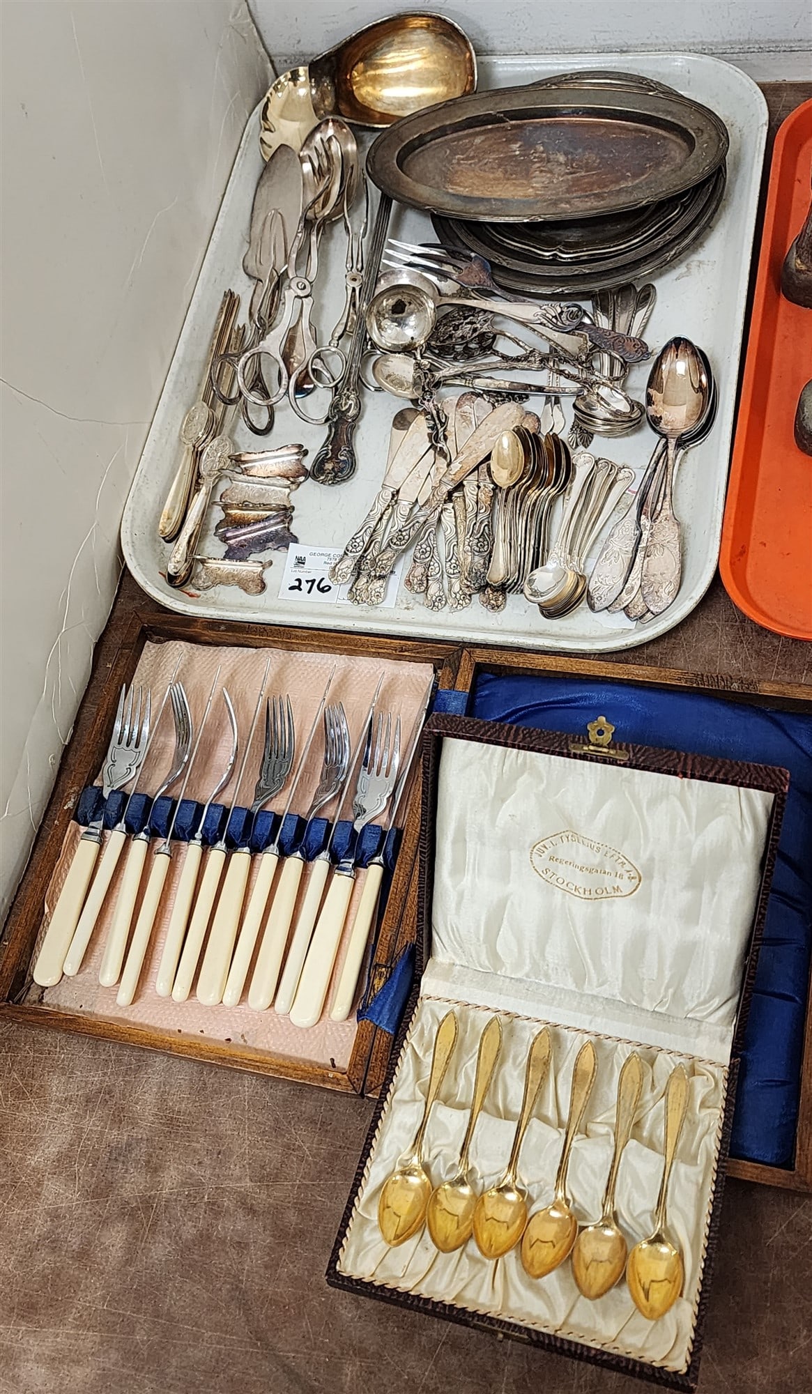 Tray Silverplate Serving Pcs (1 of 4)