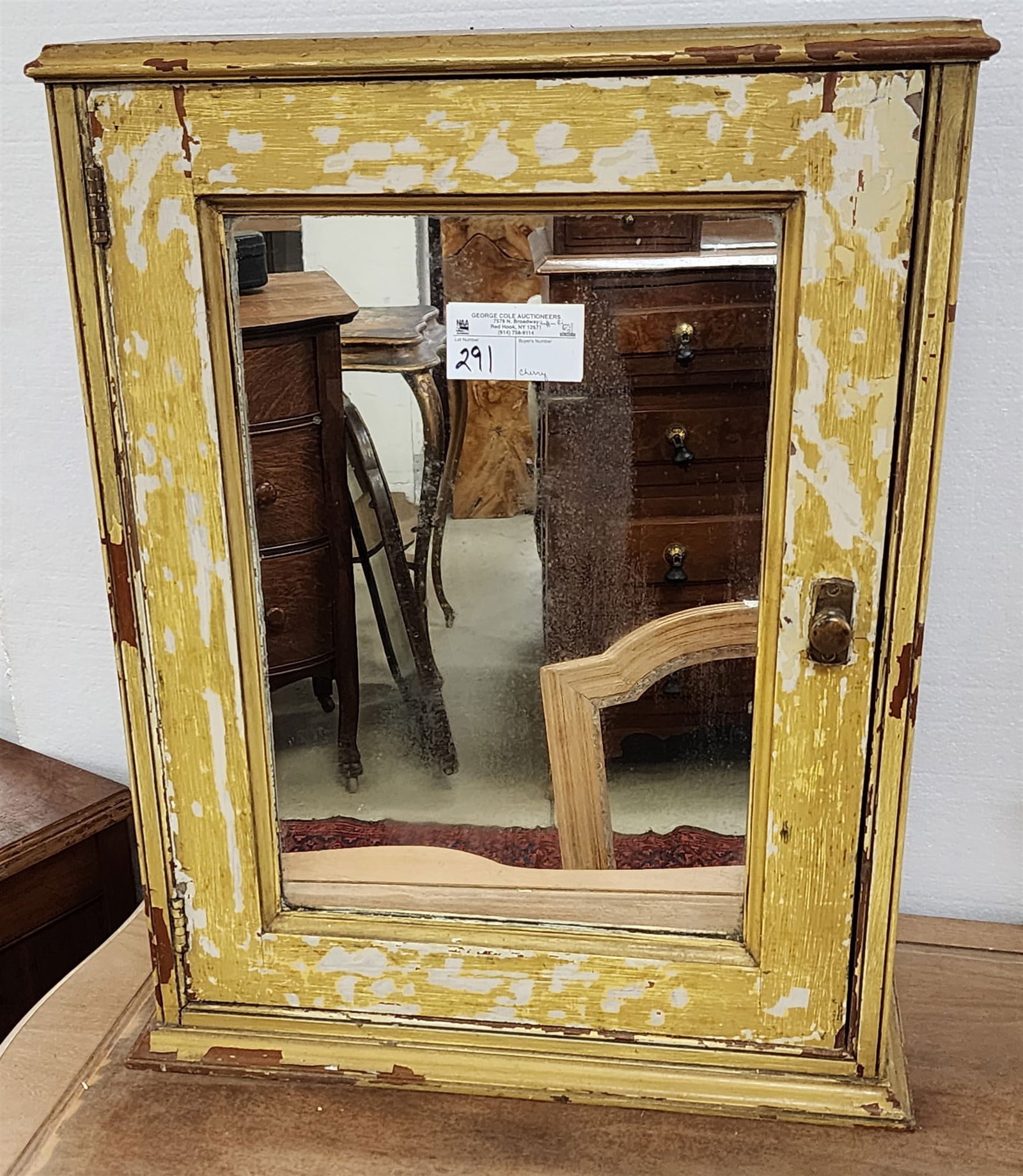 Cherry Medicine Chest 24"H X 18 1/2"W X 8"D (1 of 3)