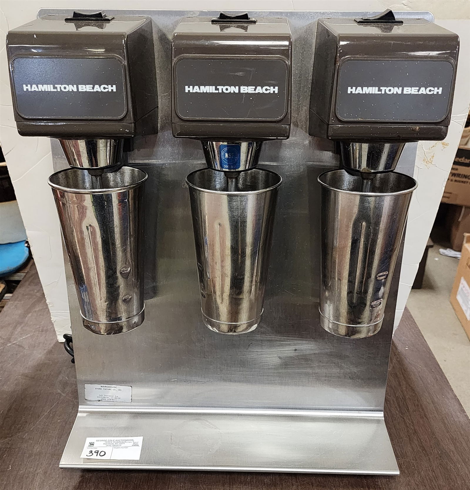 Hamilton Beach 3 Section Milk Shake Machine Model 950 20"H X 16 1/4"W X 7 3/4"D (1 of 2)