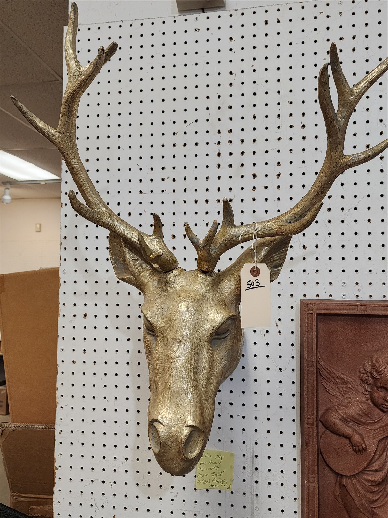 Deer Head 25 1/2"H X 21"W X 14"D: Deer Head 25 1/2"H X 21"W X 14"D