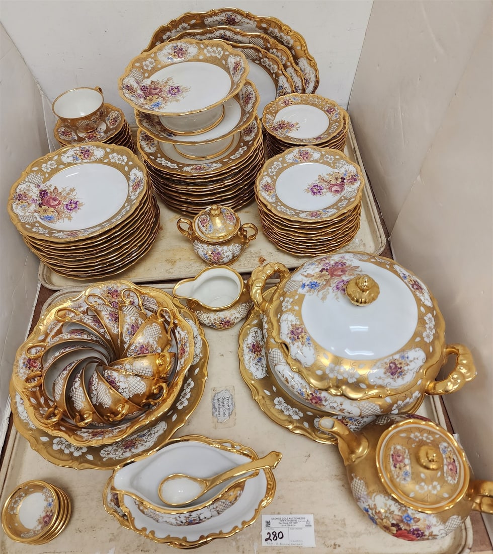 Tray 91 Pc A. Nason Murano Venezia Dinner Service: Tray 91 Pc A. Nason Murano Venezia Dinner Service