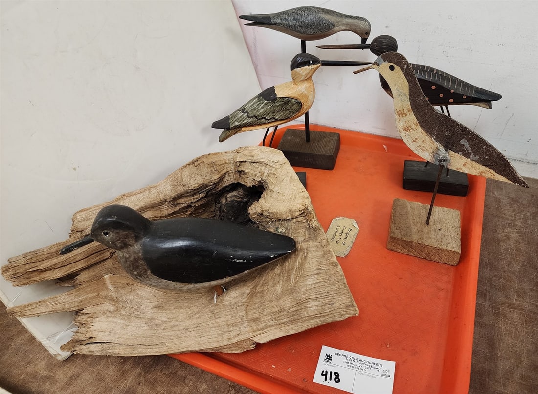 Tray Shore Bird Wooden + Metal Decoys (1 of 2)