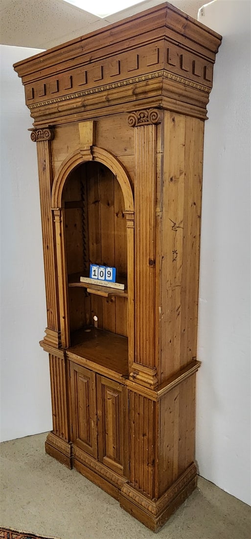 Pine 2 Door Cabinet Made In England 7'6"H X 34 1/2"W X 15 1/2"D (1 of 6)