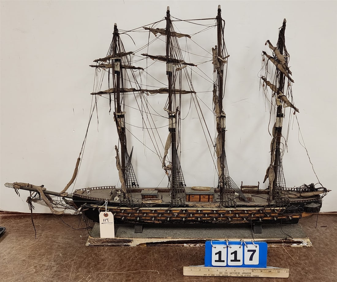 Ship Model 30"H X 42"L: Ship Model 30"H X 42"L