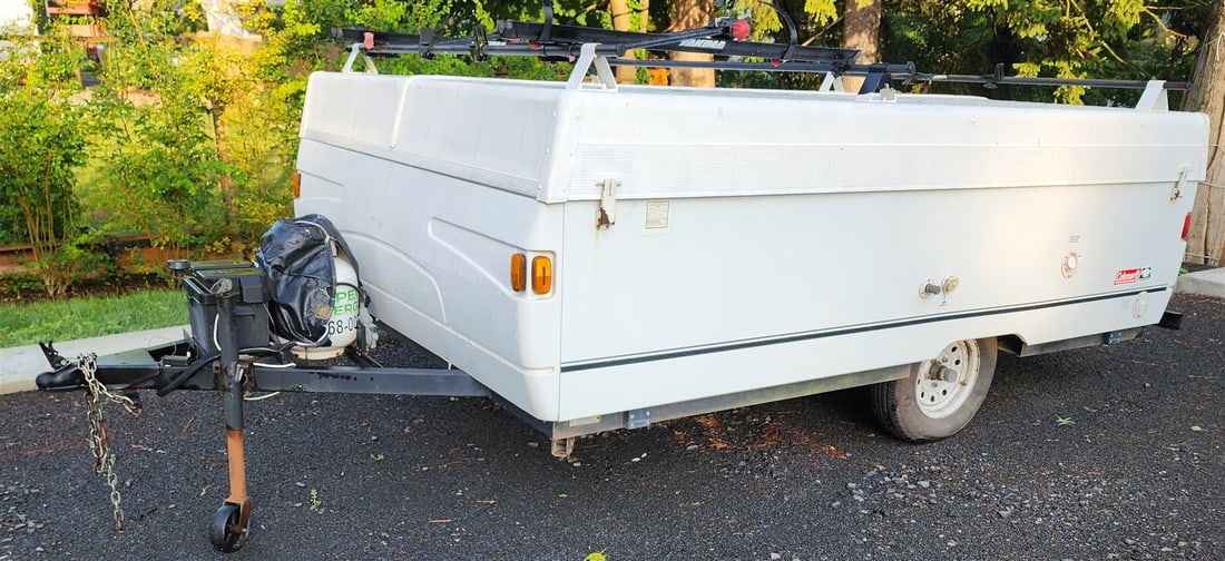 2003 Coleman Cottonwood Pop Up Camper W/Extras Incl: Addl rcvr, Rainproofed Bike/Canoe Racks (1 of 20)