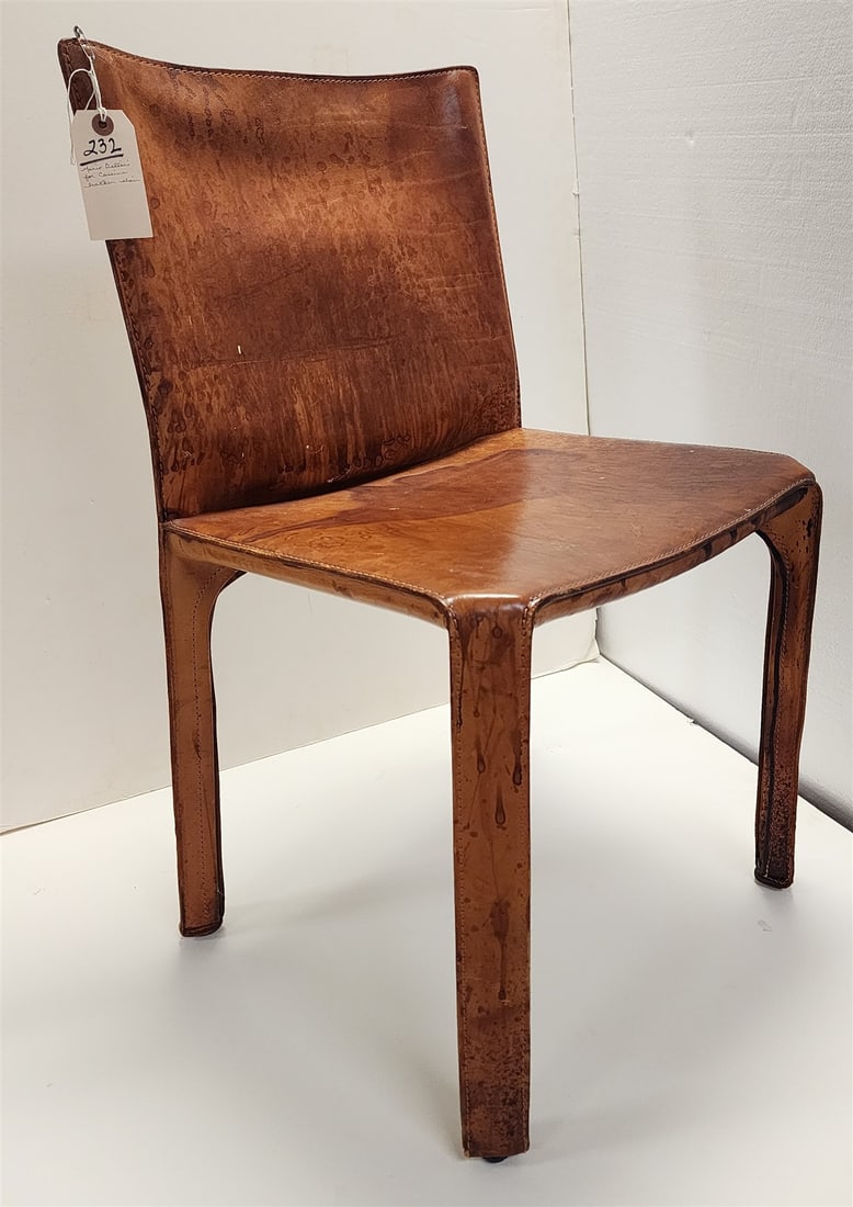 Mario Bellini For Cassina Leather Covered CAB Chair 32"H X 18"W X 15"D (1 of 7)