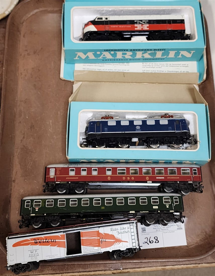 Tray 2 Boxed Marklein HO Engine New Haven 337 +E41024 DB + 3 Cars (1 of 2)