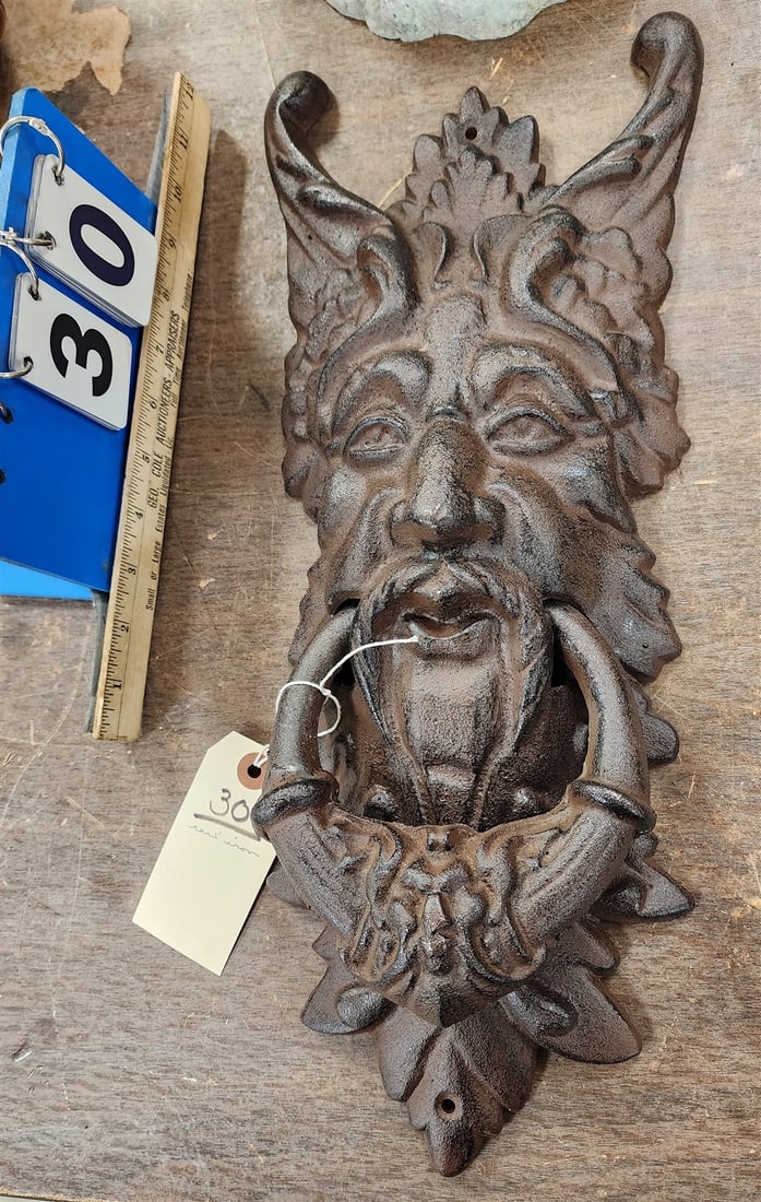 Cast Iron Door Knock 19"H X 8"W: Cast Iron Door Knock 19"H X 8"W