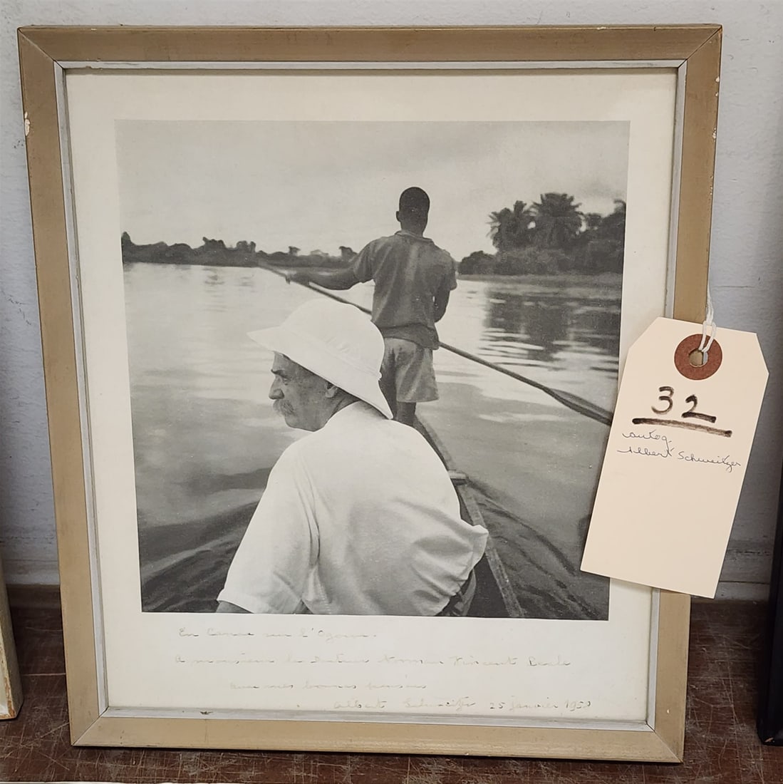 Autog Photo Of Albert Schweitzer 1958 9 1/4" X 8" (1 of 1)