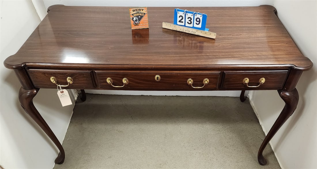 Harden QA Style Cherry 3 Drawer Desk 31"H X 56"W X 28"D (1 of 3)