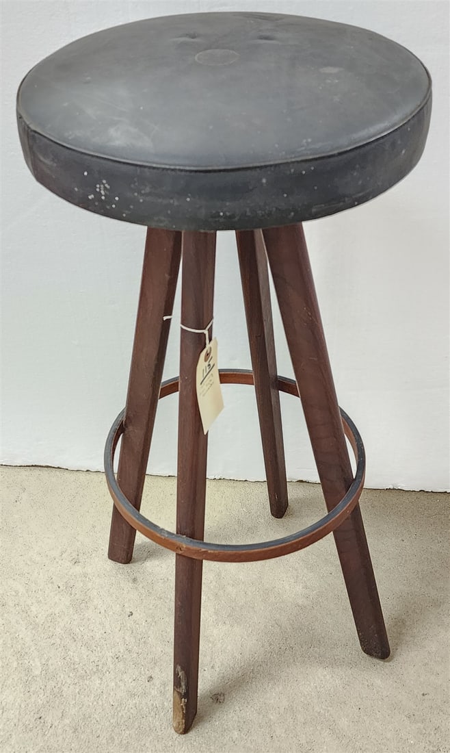 Mid Century Frem Rojle Denmark Stool 31"H X 14"Diam (1 of 5)