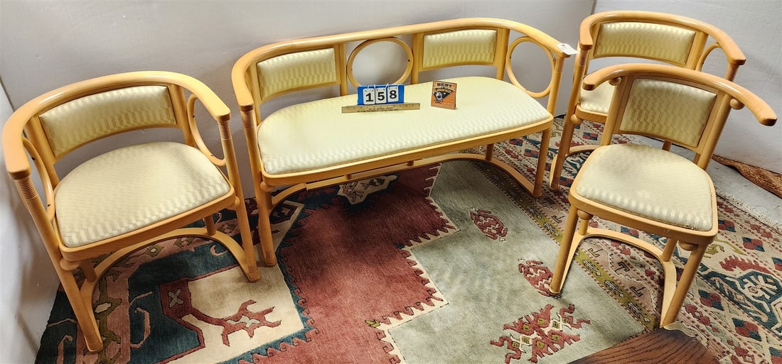 after Josef Hoffmann 4 Pc Bentwood Parlor Set Made By Wittman (1 of 11)