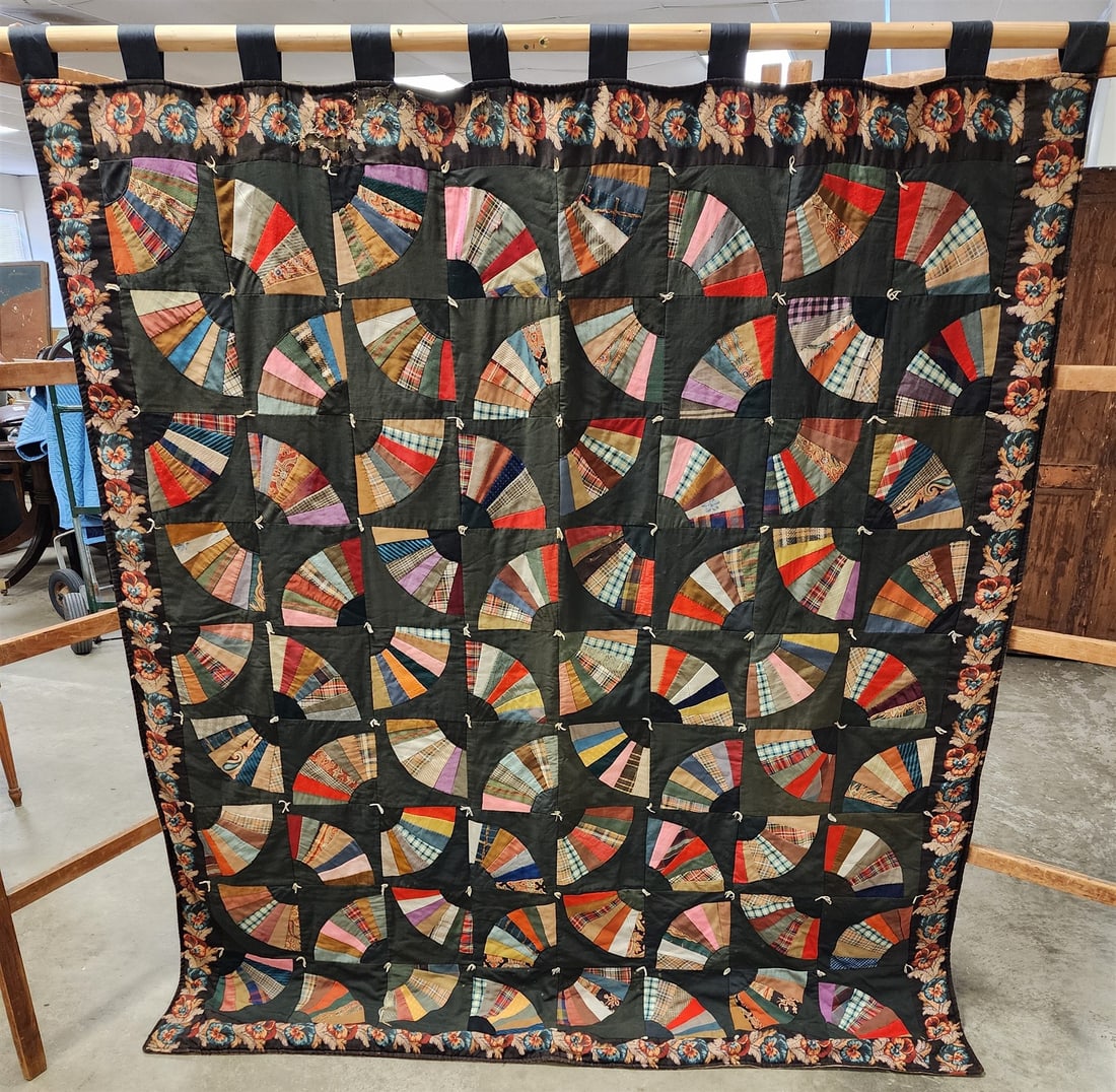 Fan Quilt 5'4" X 6'1": Fan Quilt 5'4" X 6'1"