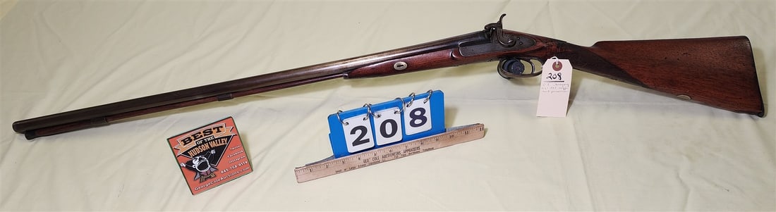 C.J. Gregory 12 Ga SXS Muzzle Load Percussion - READ DESCRIPTION!: C.J. Gregory 12 Ga SXS Muzzle Load Percussion This Lot Requires A Background Check, There is a Charge for the background check and other important information as listed below. The successful bidder on