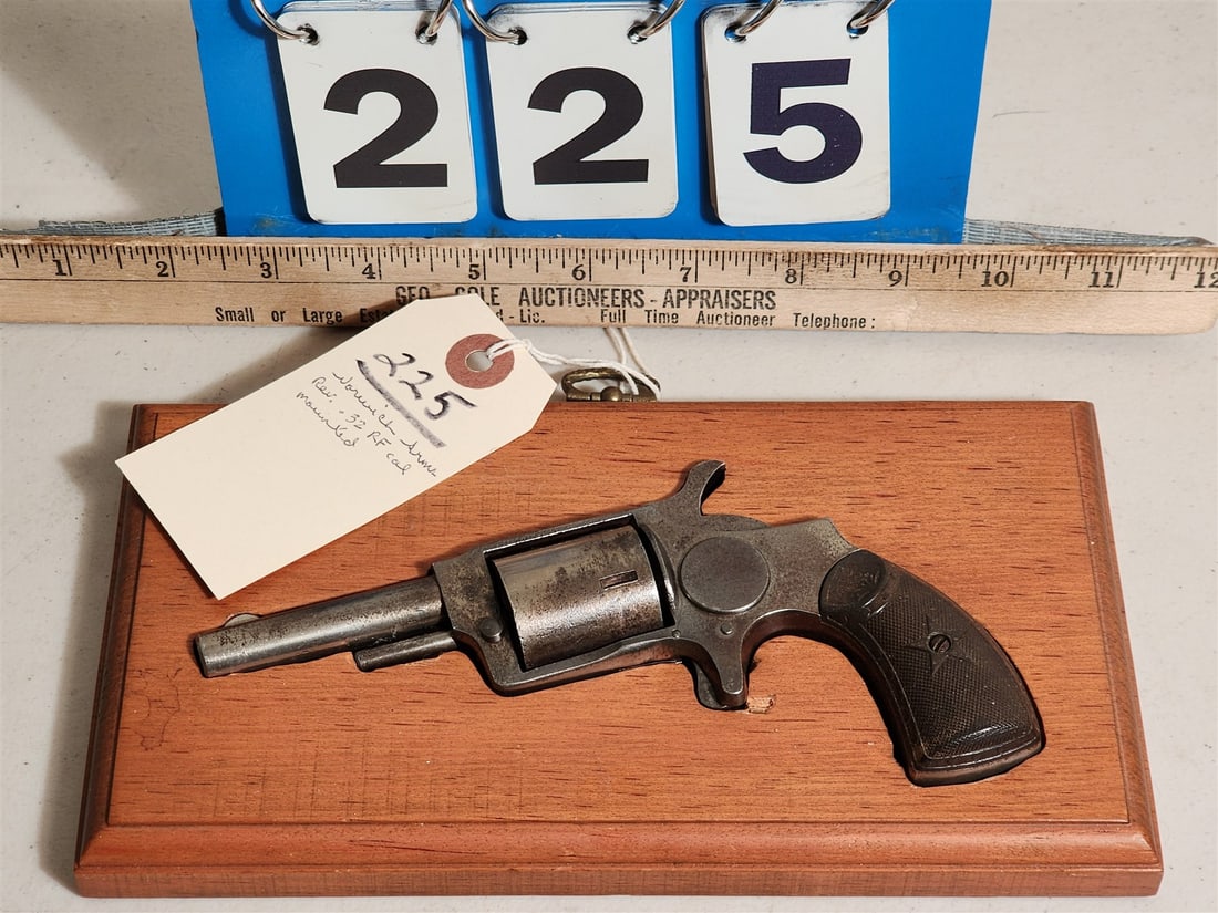 Norwich Arms Rev .32 RF Cal 8 mm (Mounted) - READ DESCRIPTION!: Norwich Arms Rev .32 RF Cal 8 mm (Mounted) This Lot Requires A Background Check, There is a Charge for the background check and other important information as listed below. The successful bidder on th