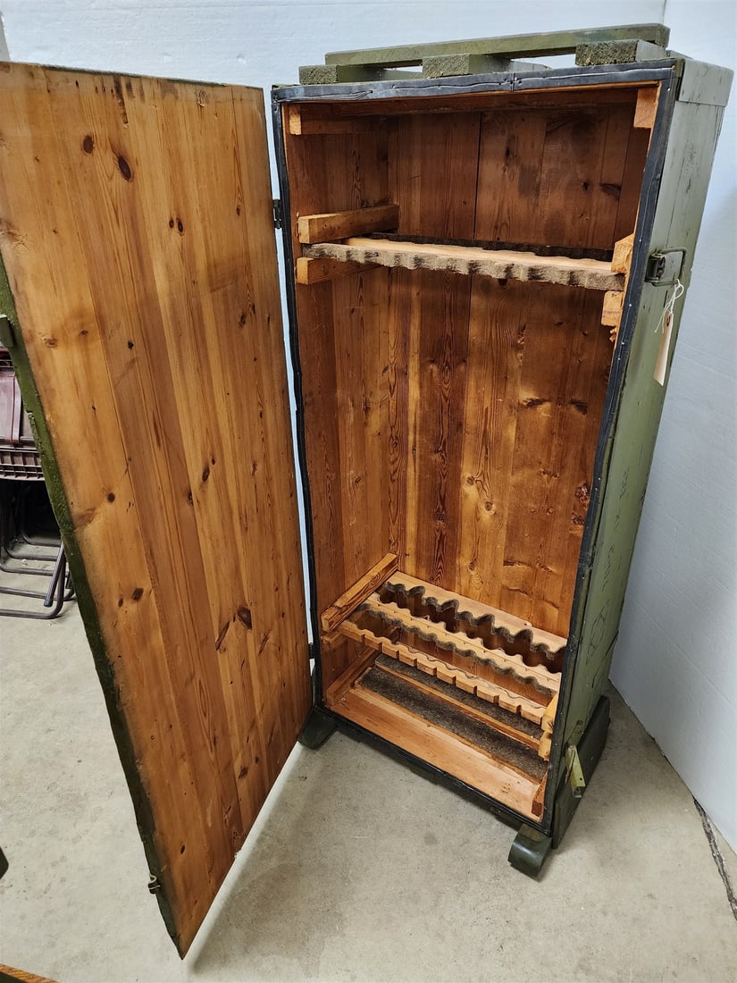 Russian Wooden Arms Crate 14"H X 57"W X 24"D: Russian Wooden Arms Crate 14"H X 57"W X 24"D