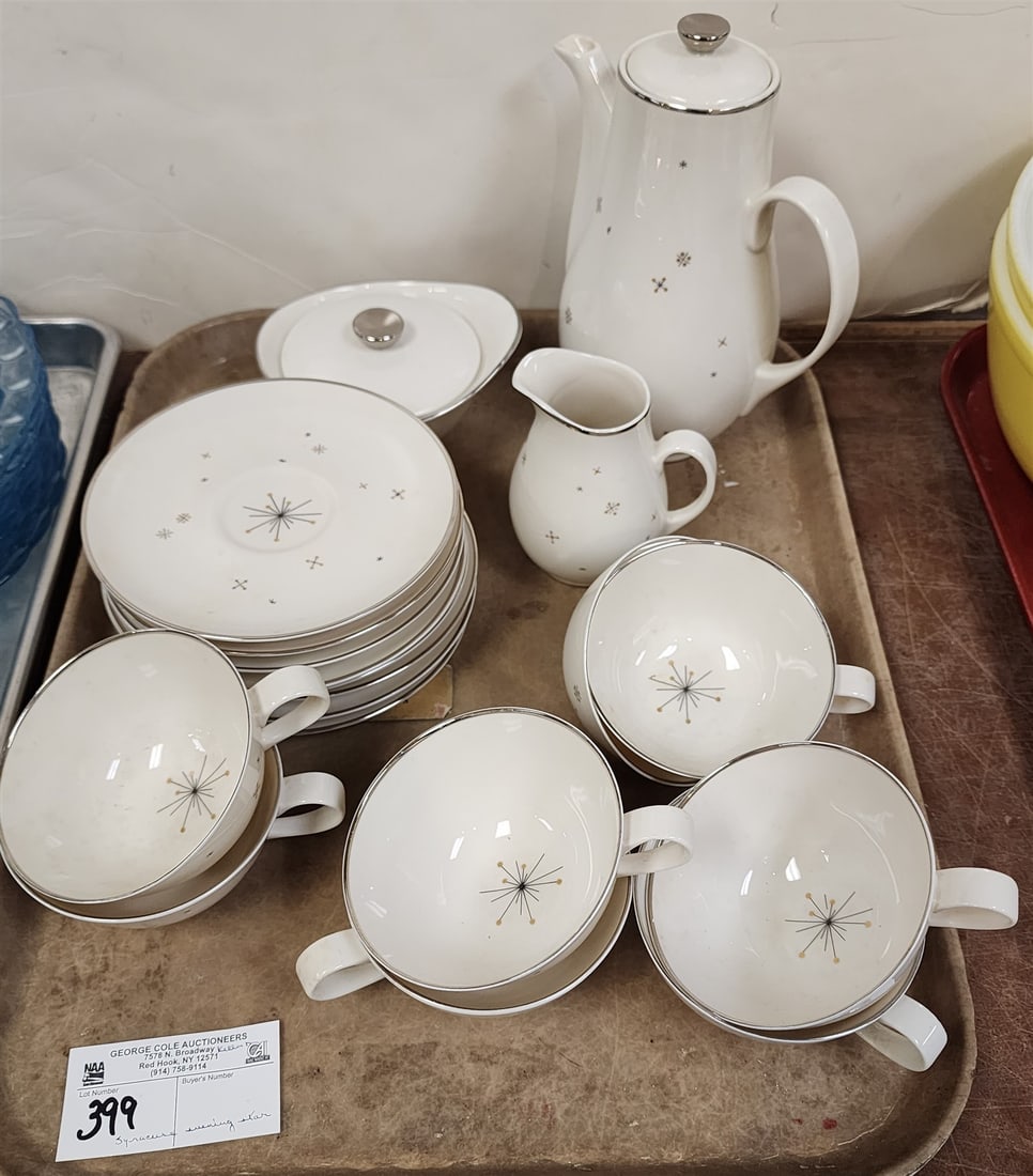 Tray 109 Pc Syracuse China- Evening Star Tea Set (1 of 2)