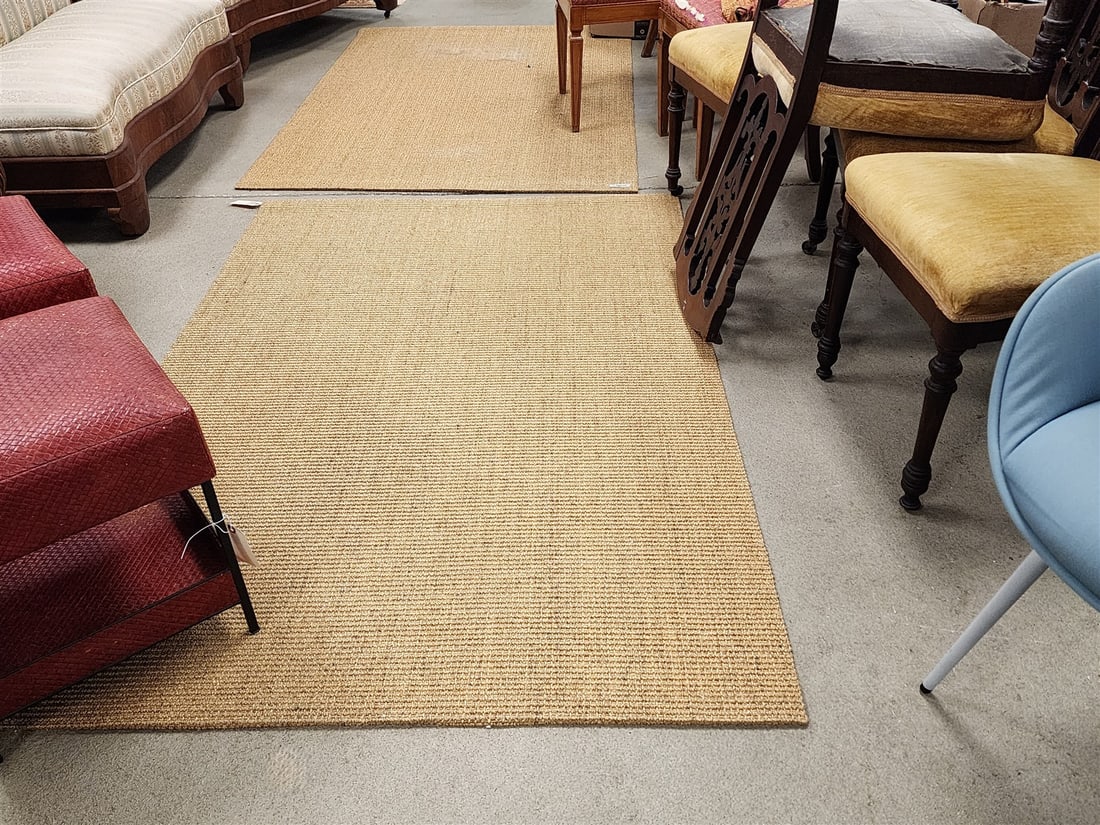 Lot 3 Sisal Carpets 4' X 6' (1 of 7)