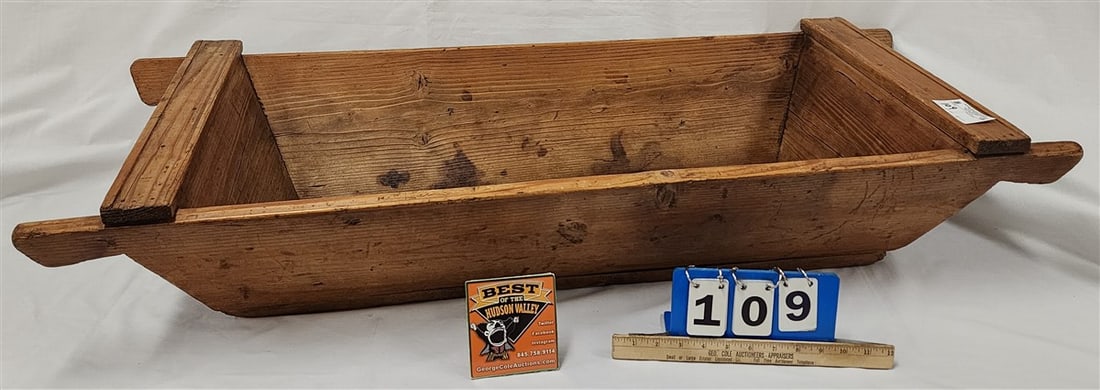 Prim Pine Trough 8 1/2"H X 45"W X 18 1/2"D: Prim Pine Trough 8 1/2"H X 45"W X 18 1/2"D